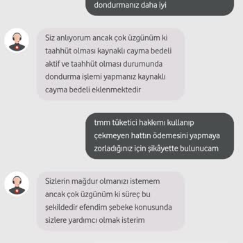 Vodafone Mağduruyum Fahiş Fatura Ve Cayma Bedeli İsteniyor