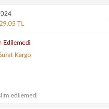 Sürat Kargo Pişmanlıktır Bir Daha Sürat Kargo'yla İş Yapmam.