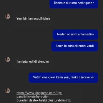 Klasgame İlan İptali Ve Destek Hizmetleri Hüsranı