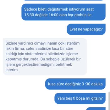 Obilet İle Yaşanan İletişim Ve İşlem Zorluğu