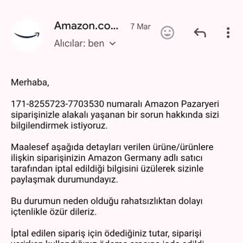 Amazon Para İadesi Yapmıyor