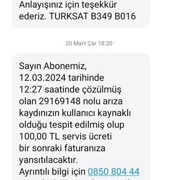 Kablo Net Servis Ücreti Gelmeden