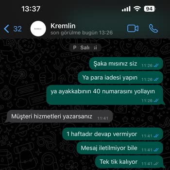 Kremlin.co Para İadesi Yapmıyor