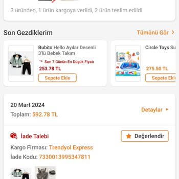 Trendyol İade Problemi Yaşatıyor