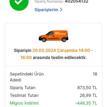 Migros Sanal Market Alışverişi Hüsranı Kafalarına Göre Sipariş İptali