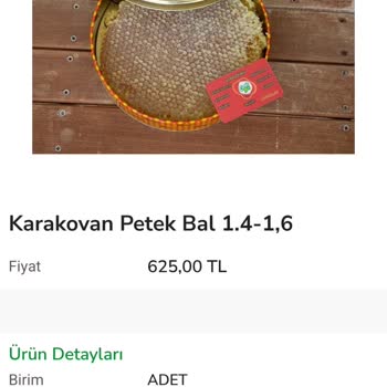 Cengizbey Süt Ürünleri Karakovan Bal Eksik Geldi
