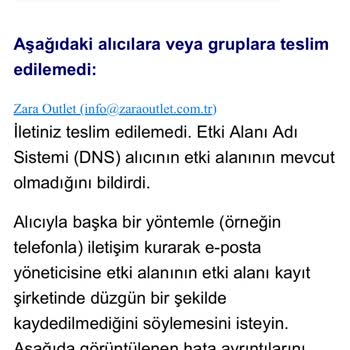 Zara Outlet Instagram Satış Sorunu