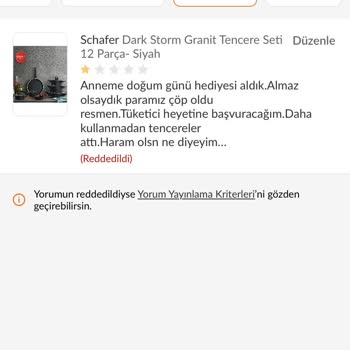 Trendyol, Schafer Granit Diye Aldık Kaplama Çıktı