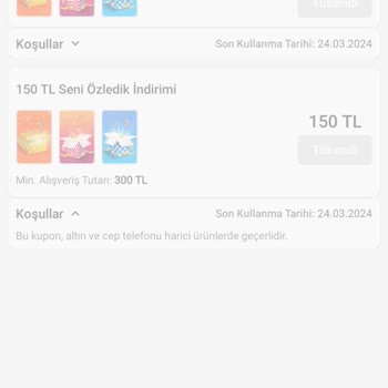 Trendyol Sana Özel Kuponlarının Kendi Kendine Yok Olması