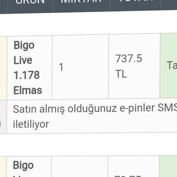 BigoLive Türkiye Epin Kodları Gelmiyor