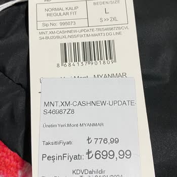 LC Waikiki Aldığım Ürünün Fiyatının Etiket İle Aynı Olmaması