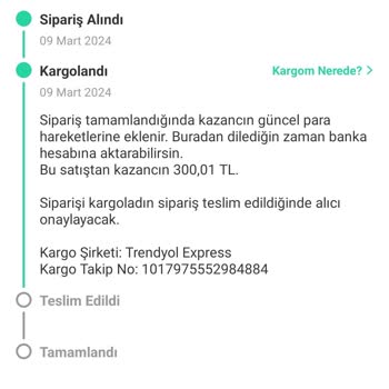 Trendyol Express Ürün Hasarı Zararının Karşılanmaması