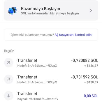 Trust Wallet Solana Token Kayıp, Harcama Ya Da Transferde Görünmüyor