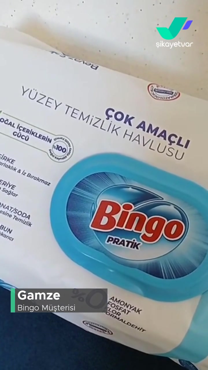 Bingo Yüzey Temizlik Havlusu Leke Sorunu videonun kapak resmi