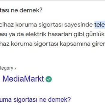Media Markt İstanbul Marmara Park Şubesi Cihaz Koruma Ve Sigorta Hk