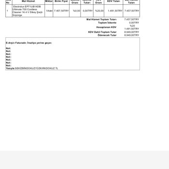 Electrolux Ultimate 700 Boru Mandalı Kronik Sorunu