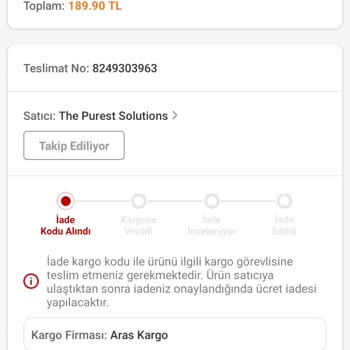 Trendyol Kargo İade Yapılmadı