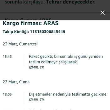 Aras Kargo'nun Her Zamanki İş Bilmezliği