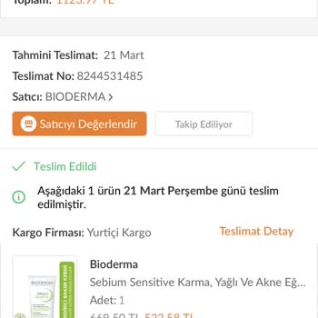 Bioderma Sebium Sensitive Cildimi Mahvetti