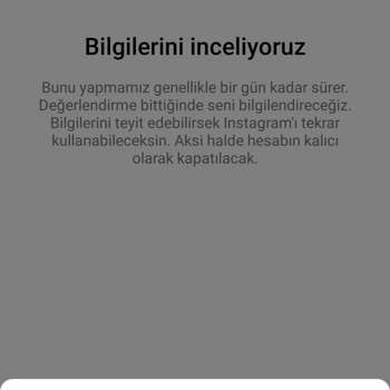 Instagram Hesabımın Askıya Alınması