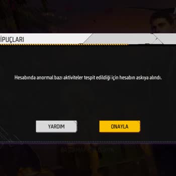 Garena Free Fire Hesabımın Ban Yemesi