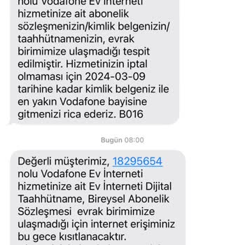 Vodafone Net Evrak Eksikliği Ve İletişim Sorunuyla İnternet Çıkmazı