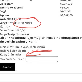 Elfida Moda Alınan Ürünleri Geç Gönderiyor Ve İade Kabul Etmiyor.