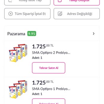 Pazarama Sitesi Kargolama Problemi Hk.