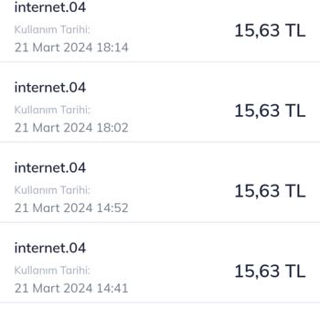 TeknosaCell 6 Defa 15,63 TL Faturama Ekleme Yapılmış, Bu Sorunu Acil Çözün Lütfen.