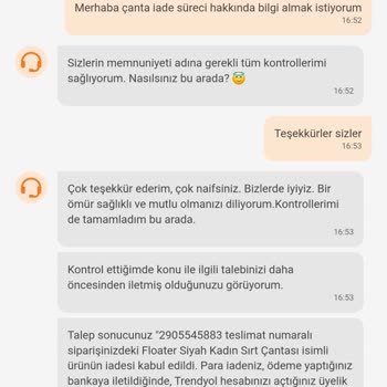 Trendyol'da Garantili Çanta Fermuar Arızası Ve İade Süreci Sorunu