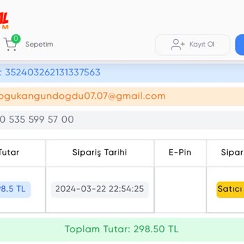 Kabasakalonline.com Para İadesi İstiyorum Mağdurum