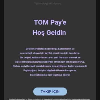 TOM Bank T O M Bank İstek Dışı Üyelik