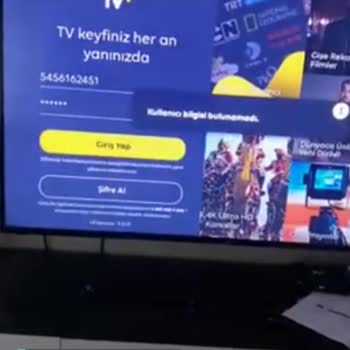 Turkcell TV+  Hata Veriyor