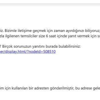 Amazon Müşteri Sorunlarıyla İlgilenmiyor