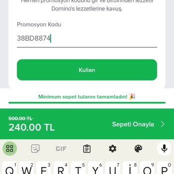 Domino's Pizza Dom Dom Kodu Kullanılmıyor