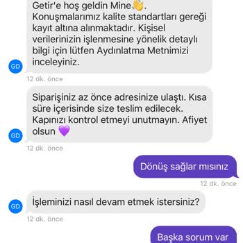 Getir Kalitesiz Hizmet Bu