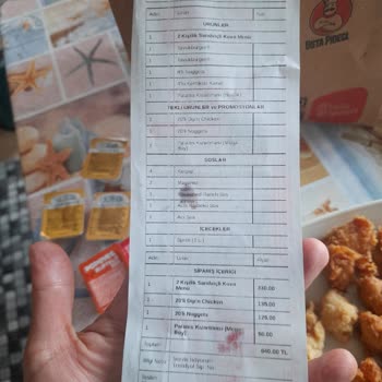 Popeyes Uncubozköy Den Şikayetçiyim