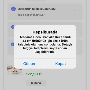 Hepsiburada'dan Aldığım Ürün Eksik Geldi Eksik Ürün Talebim Reddedildi