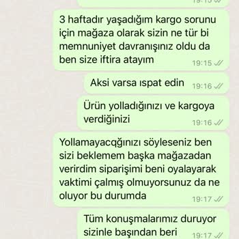 Franco Butik Ürünüm Nerede? 3 Haftadır Bekleyişim