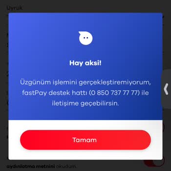 FastPay Üyelik Ve Giriş Hatası