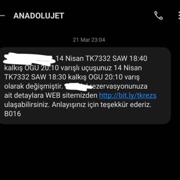 Obilet, Bilet Değişim- Anadolu Jet Mağduriyet