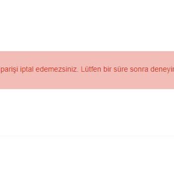 Watsons Onay Verilmeyen Sipariş!