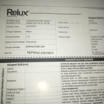Relux Acil Cevap Lütfen