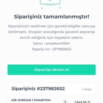 Shopier Farklı Mağaza Sipariş İptali