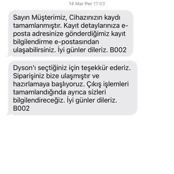 Dyson Yedek Parça Temin Edememe
