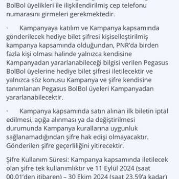 Pegasus Yanıltıcı Bedava Bilet Kampanyası