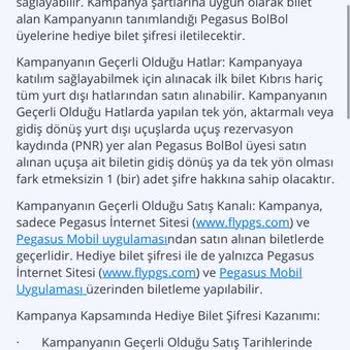 Pegasus Yanıltıcı Bedava Bilet Kampanyası
