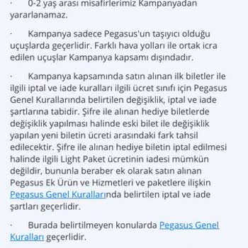 Pegasus Yanıltıcı Bedava Bilet Kampanyası