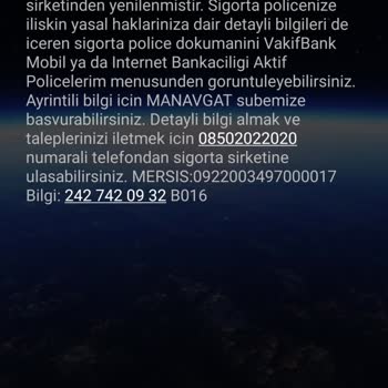 VakıfBank Sarı Panjur Konut Paket Sigortası İptali