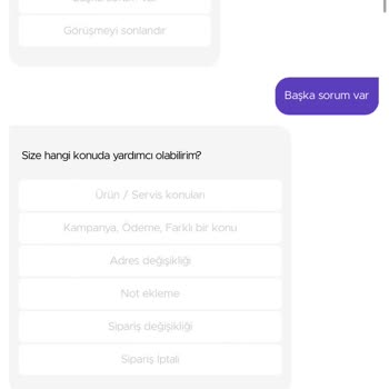 Getir İptal Butonun Olmaması
